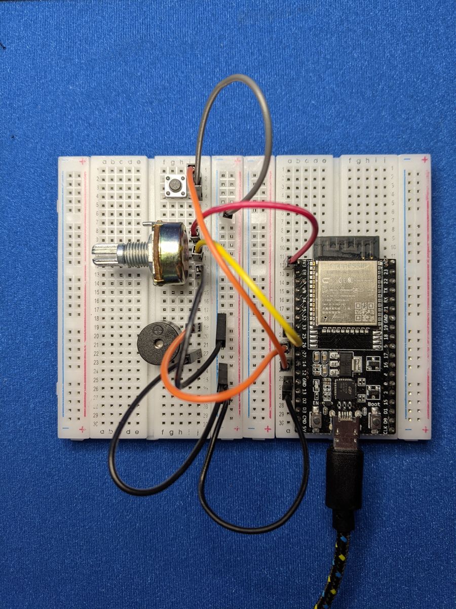 Music Machine on a breadboard